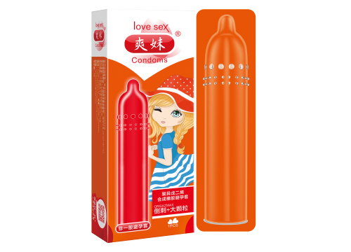 爽妹聚異戊二烯合成橡膠避孕套上半部倒刺和大顆粒 爽妹聚異戊二烯合成橡膠避孕套上半部倒刺和大顆粒