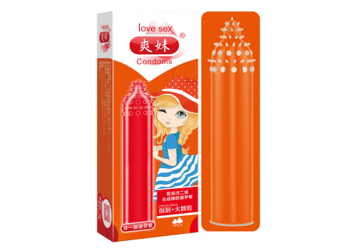 爽妹聚異戊二烯合成橡膠避孕套頭部倒刺和大顆粒 爽妹聚異戊二烯合成橡膠避孕套頭部倒刺和大顆粒